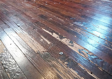 South Jersey Hardwood Floor Before